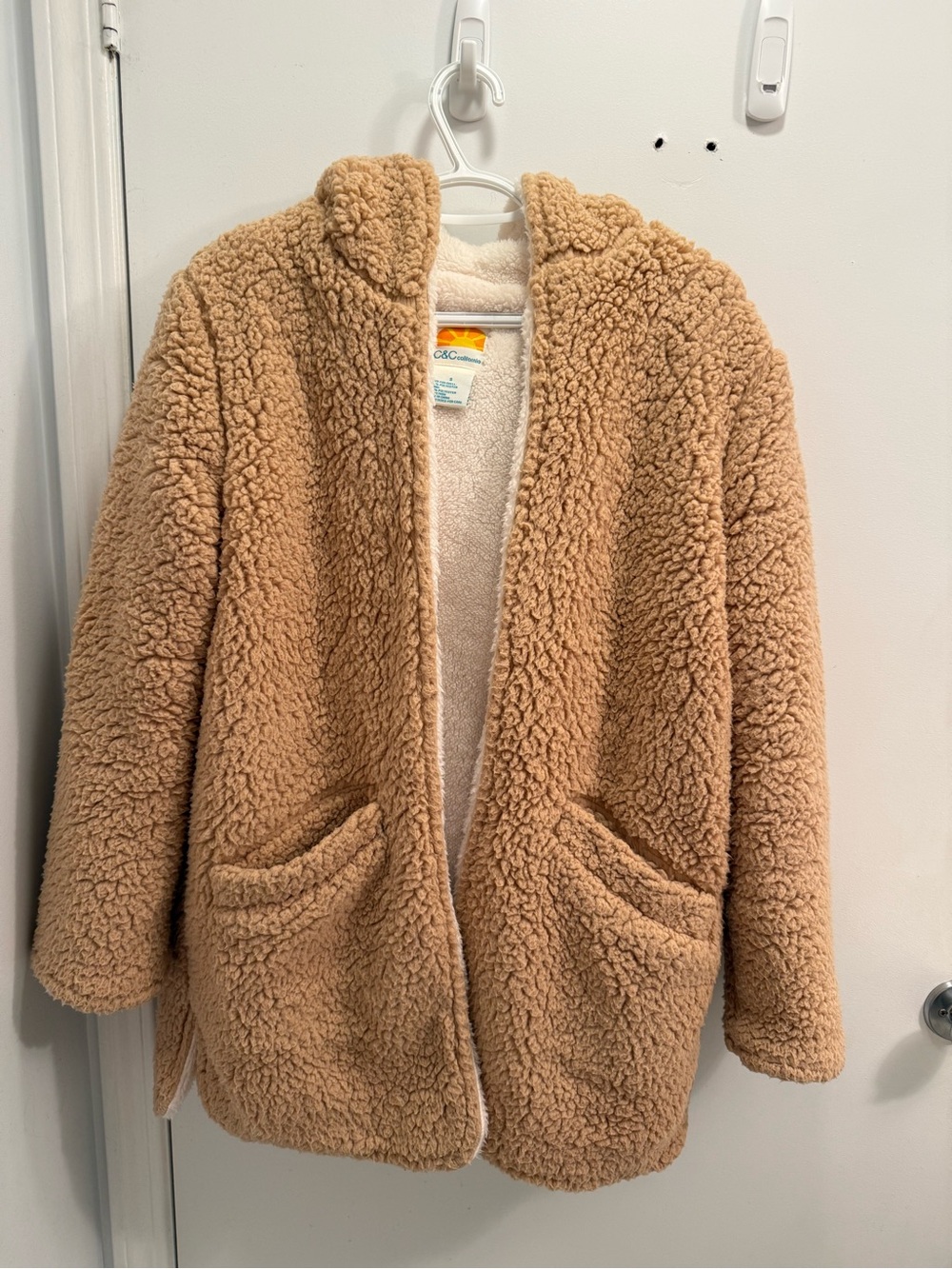 C&C California Teddy Sherpa Jacket in Camel